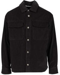 Palm Angels - Klassiek Logo Corduroy Overshirt - Lyst
