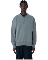 Maison Margiela - Zip-Up Katoenen Sweatshirt - Lyst