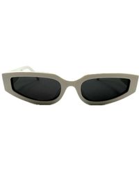 Celine - Gafas de sol geométricas con montura marfil y lentes grises - Lyst