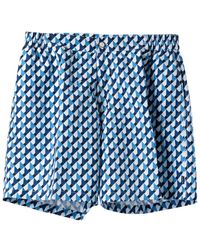 Hackett - Badmode ,Blauw ,Polyester 3D Box Swim Shorts - Lyst