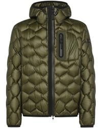 Peuterey - Groene Geometrische Gewatteerde Jas - Lyst