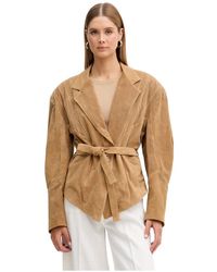 ViCOLO - Jassen ,Leer Kimono Jas - Lyst