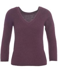 Roberto Collina - Luxuriöser V-Ausschnitt Pullover Rot Aw25 - Lyst