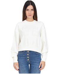 Elisabetta Franchi - Round-Neck Knitwear - Lyst