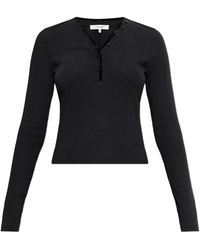 FRAME - V-Neck Top - Lyst
