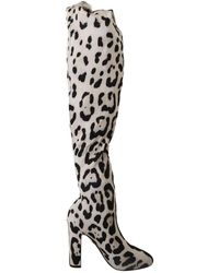 Dolce & Gabbana - Stretch long boots - Lyst