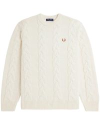 Fred Perry - Truien & Vesten ,Wol Gebreide Wollen Trui - Lyst