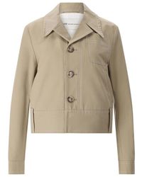 Ami Paris - Jassen ,Katoen Structured Button Jacket - Lyst