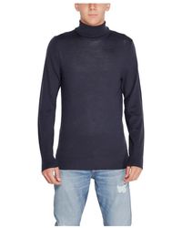 Calvin Klein - Merino Wol Coltrui Trui - Lyst