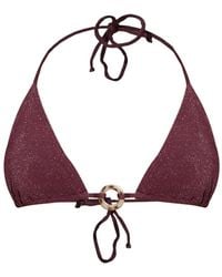 Bondeye - Badmode ,Rood ,Nylon Ring Ingrid Triangle Bikini Top - Lyst
