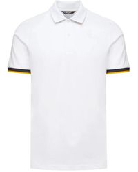 K-Way - Polo uomo vincent logo in silicone - Lyst