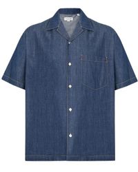 Lacoste - Overhemden ,Blauw ,Denim Ch 1869 Denim Shirt - Lyst