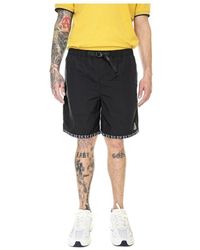 Huf - Korte Broeken ,Zwart ,Nylon Bermuda Sportivi - Lyst