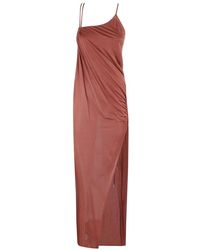 Blumarine - Asymmetrisches Jersey Crepe Kleid - Lyst