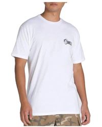 Vans - Tops ,Wit ,Katoen Death Grip Ss T-Shirt - Lyst