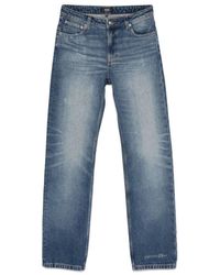 A.P.C. - Indigo high-rise classic five-pocket jeans - Lyst