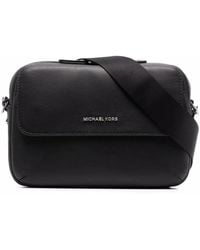 Michael Kors - Casual messenger tasche aus schwarzem leder - Lyst