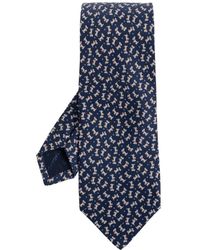 Ferragamo - Charlie Print Zijden Stropdas - Lyst