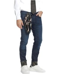 Mason's - Blaue slim fit jeans mit tarnmuster - Lyst