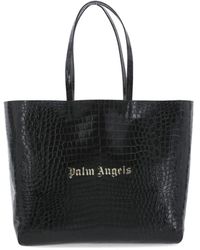 Palm Angels - Pythonleder einkaufstasche für frauen - Lyst