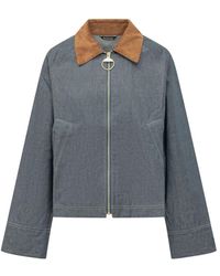 Barbour - Jassen ,Blauw ,Denim Freckleton Denim Jacket - Lyst