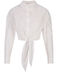 ALESSANDRO ENRIQUEZ - Camisa blanca de algodón con cuello clásico - Lyst