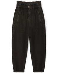 mötivi - Baggy-jeans mit hoher gekräuselter taille - Lyst