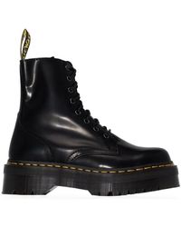 Dr. Martens - 1460 Women's Smooth Leather Lace Up Boots Black - Lyst
