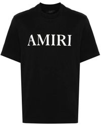 Amiri - Brand-Embellished Crewneck Cotton-Jersey T-Shirt - Lyst