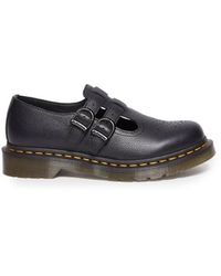 Dr. Martens - Schoenen ,Zwart ,Leer Zwarte Leren Platte Schoenen Damescollectie - Lyst