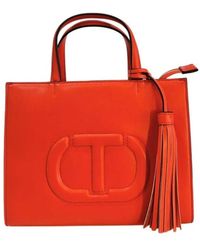Twinset - Handtasche Aus Kunstleder Mit Tragegriff Und Reißverschluss - Lyst