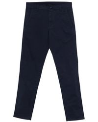 Aspesi - Broeken ,Blauw ,Katoen Chino Broek - Lyst