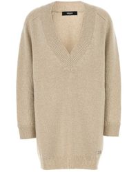 Versace - Wollen Blend Sweater Jurk - Lyst