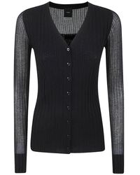 Pinko - Truien & Vesten ,Zwart ,Katoen Caldo Cardigan Blend Ws Silk - Lyst