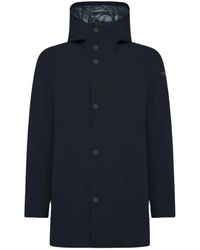 Rrd - Jassen ,Blauw ,Blauwe Parka Met Stratofabric 3 Membraan - Lyst