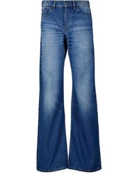 Ami Paris - Ausgestellte jeans in gewaschenem blau - Lyst