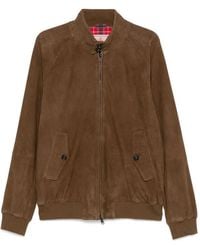 Baracuta - Leather Bomber Jacket - Lyst