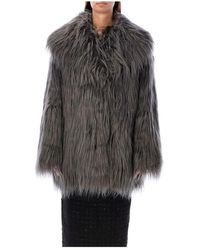 ROTATE BIRGER CHRISTENSEN - Faux fur tel mit breitem kragen - Lyst