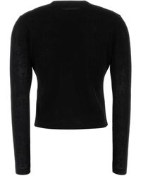 Tory Burch - Truien & Vesten ,Zwart ,Viscose Blend Cardigan - Lyst