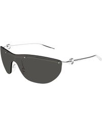Gucci - Accessoires ,Grijs ,Stijlvolle Zilver/Grijze Zonnebril - Lyst