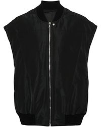 Rick Owens - Jassen ,Zwart ,Polyester Casual Zwart Polyester Flight Vest - Lyst