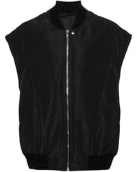 Rick Owens - Jassen ,Zwart ,Polyester Casual Zwart Polyester Flight Vest - Lyst