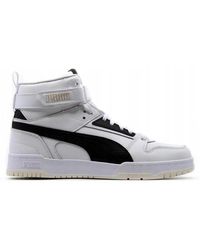 PUMA - Weiße/Schwarze Schnürspiel-Schuhe - Lyst