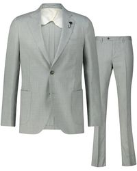 Lardini - Kostuums ,Groen ,Wol Klassieke Wollen Blend Kostuumset - Lyst