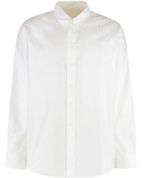 Givenchy - 4G Geborduurd Katoenen Shirt - Lyst