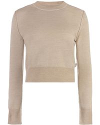 MM6 by Maison Martin Margiela - Round-Neck Knitwear - Lyst
