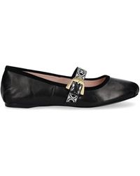 Coccinelle - Schwarze Flache Schuhe Mit Schnallenverschluss - Lyst