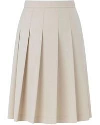 Max Mara - Gimmy Geplooide Wollen Rok - Lyst