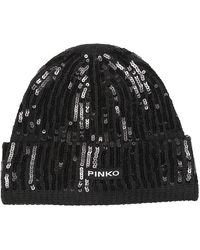 Pinko - Accessoires ,Zwart ,Bembusa Beanie - Lyst