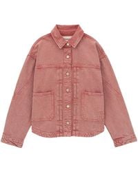 Ba&sh - Jassen ,Roze ,Denim Runo Denim Jacket - Lyst